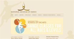 Desktop Screenshot of dancemuseum.org